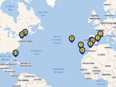 Mapa plavby